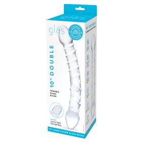 Glas Double Trouble Glass Dildo 10"