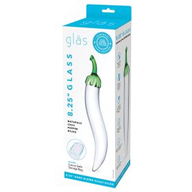 Glas Glass Naturals Chili Pepper Dildo-Clear 8