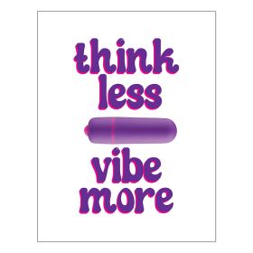 Naughty Vibes Greeting Card-Think Less Vibe More