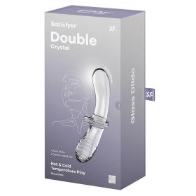 Satisfyer Double Crystal Glass Dildo-Clear