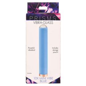 Prisms Vibra Glass 10x Smooth Glass Bullet-Blue