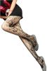 Blancho LZSA018-1 Sexy Black Sheer Rose Stocking